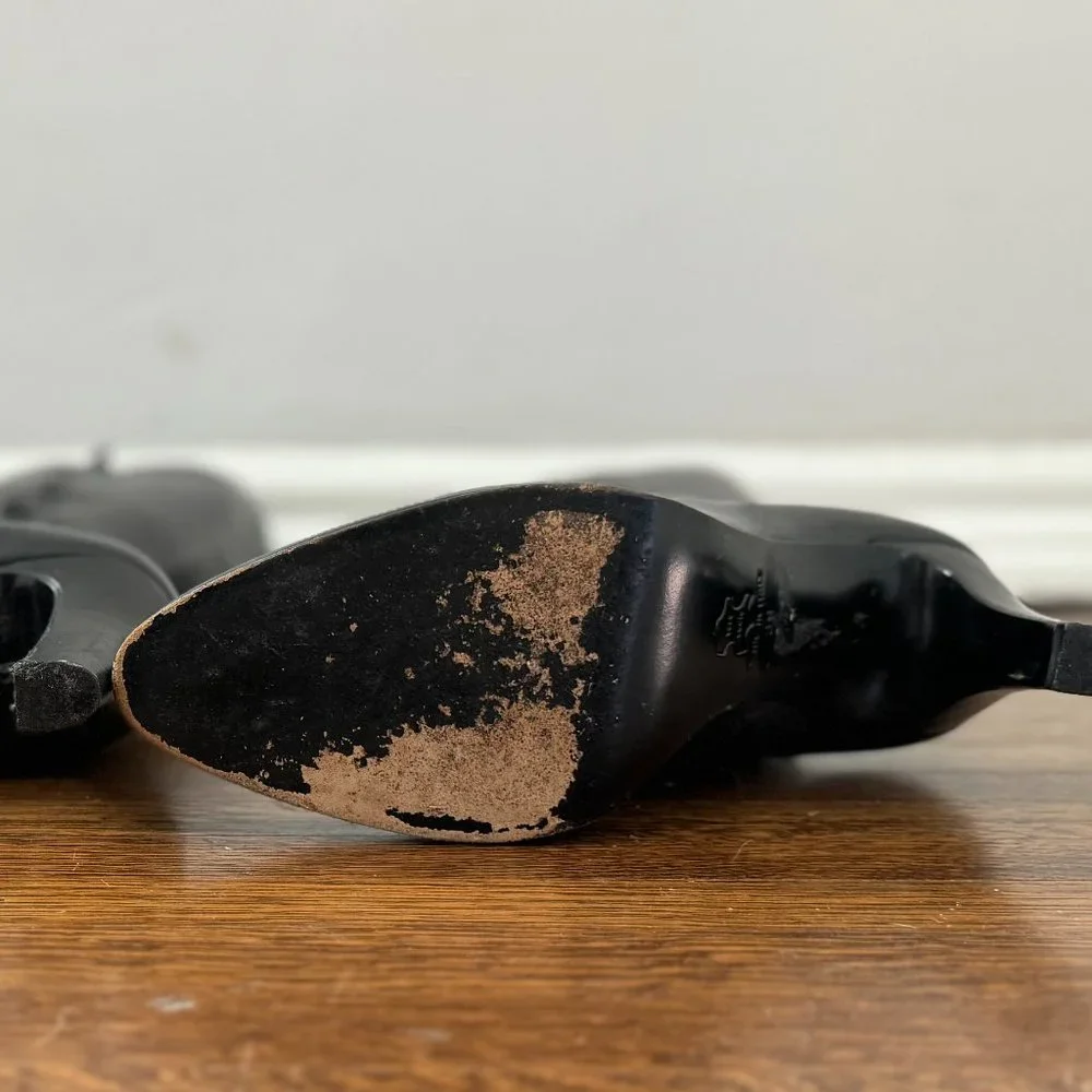 L.K. Bennett London  Black Leather Knee high Boots - Picture 7 of 8